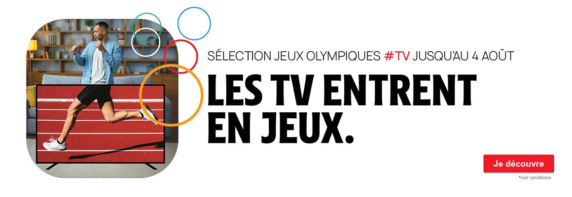 Sélection jeux olympiques #TV jusqu'au 4 août : Les TV entrent en jeux.