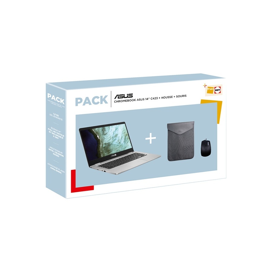 Asus PACK C423NA-BZ0219  + HOUSSE + SOURIS n°1