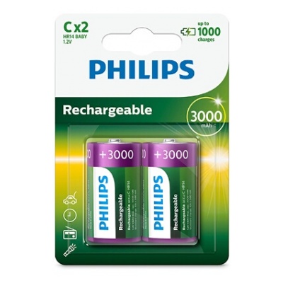 Philips PILES RECHARGEABLE LR14 3000 MAH