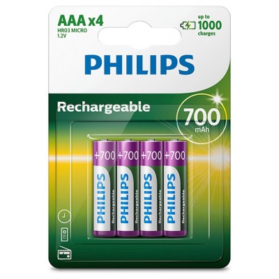 Philips PILES RECHARGEABLE AAA LR03 700 MAH