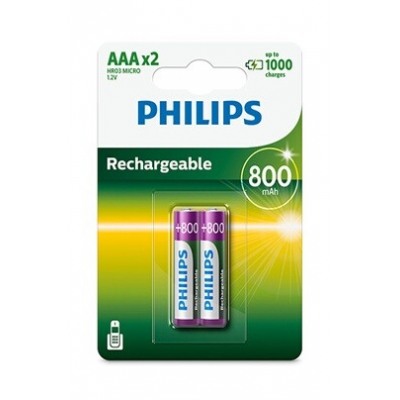 Philips PILES RECHARGEABLE AAA LR03 800 MAH