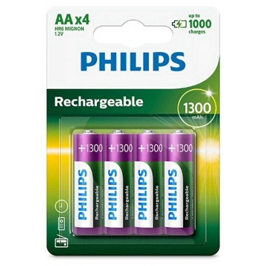Piles AA DURACELL rechargeables accu HR6 1300 mAh 