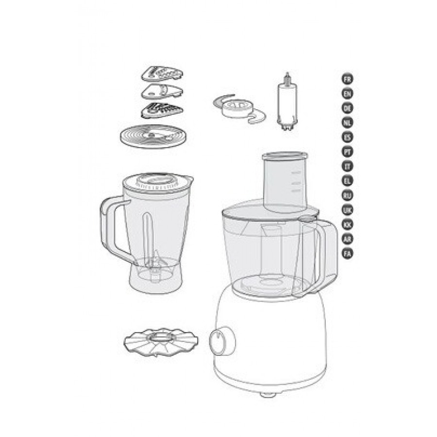 Moulinex ROBOT MULTIFONCTION SOLEIL IVOIRE  600 W n°6