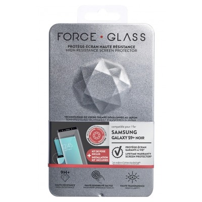 Force Glass VERRE TREMPE POUR GALAXY S9+ NOIR
