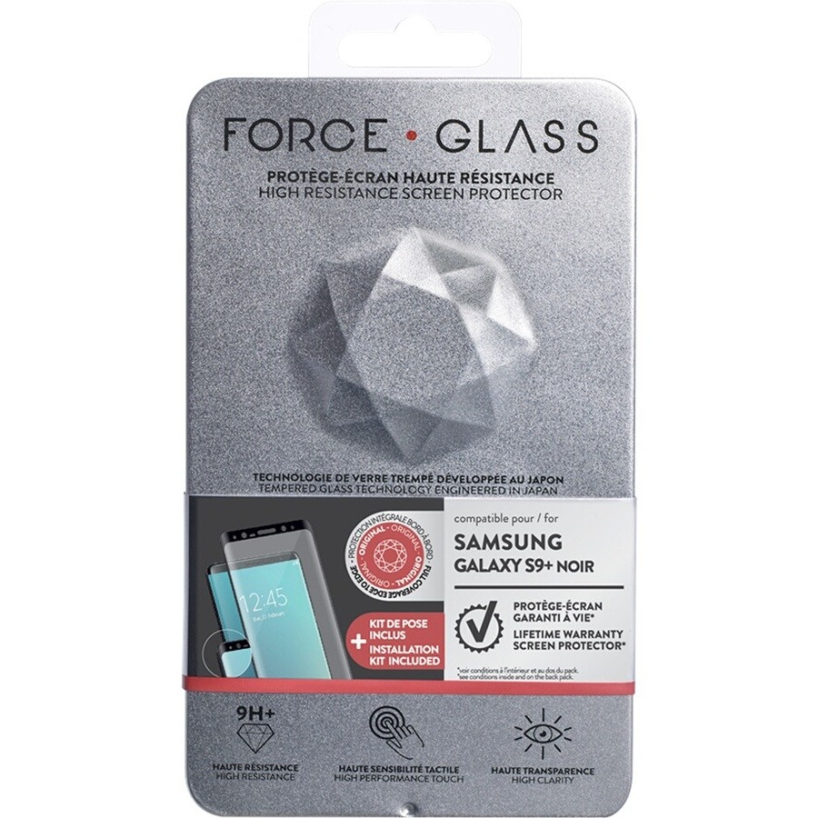 Force Glass VERRE TREMPE POUR GALAXY S9+ NOIR n°1