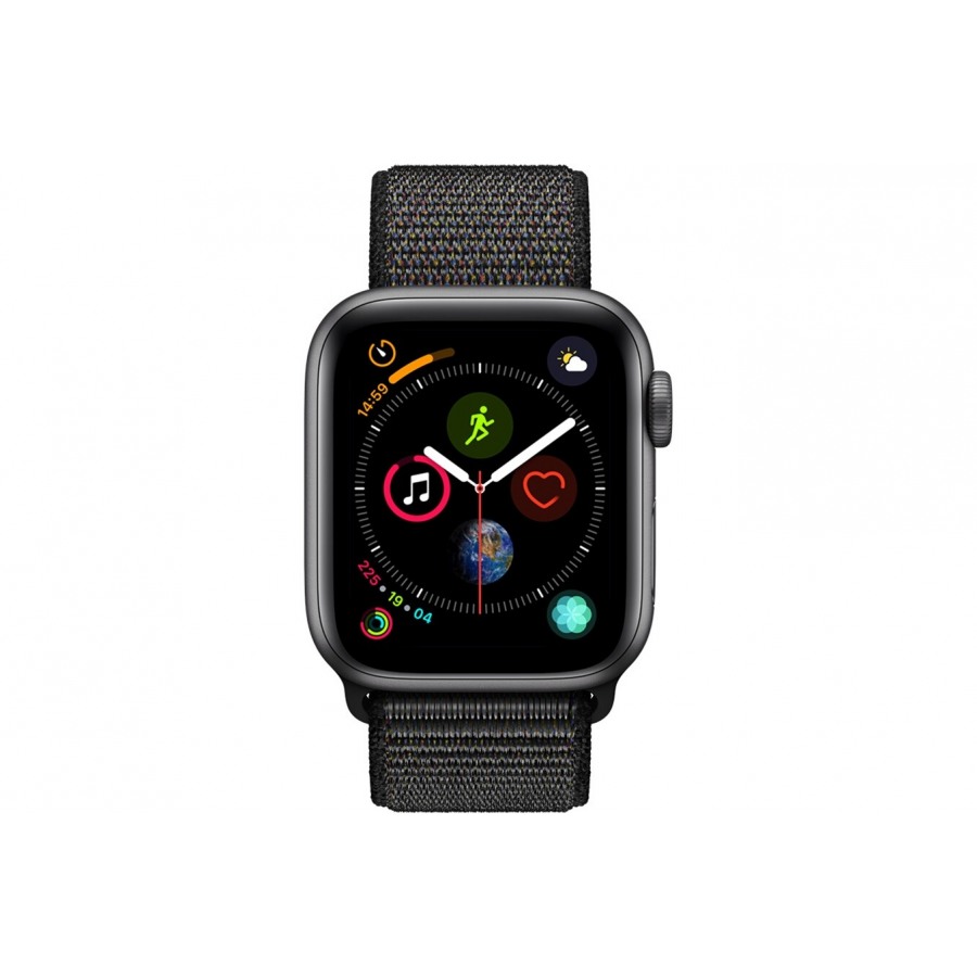 Apple Watch Série 4 GPS 40mm Boîtier en aluminium gris sidéral avec Boucle Sport noir n°2