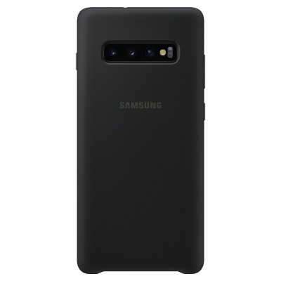 Samsung Coque Silicone ultra fine pour Samsung Galaxy S10+ Noir