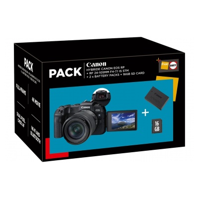 Canon EOS RP+RF 24-105 MM F/4-7,1 IS STM+Batterie LP-E17+Carte SD 16GB PACK