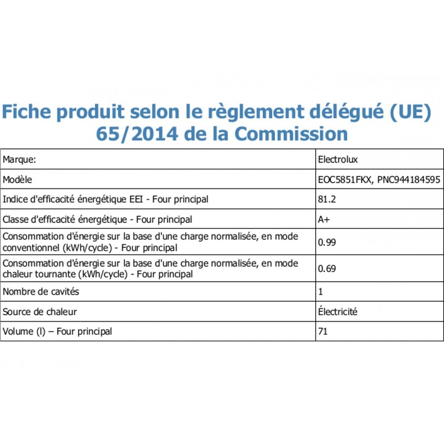 Electrolux EOC5851FKX INOX n°4