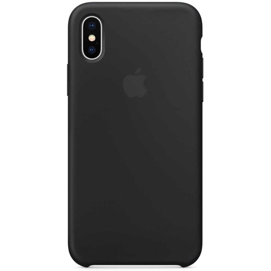 Apple Coque en silicone pour iPhone X Noir n°1