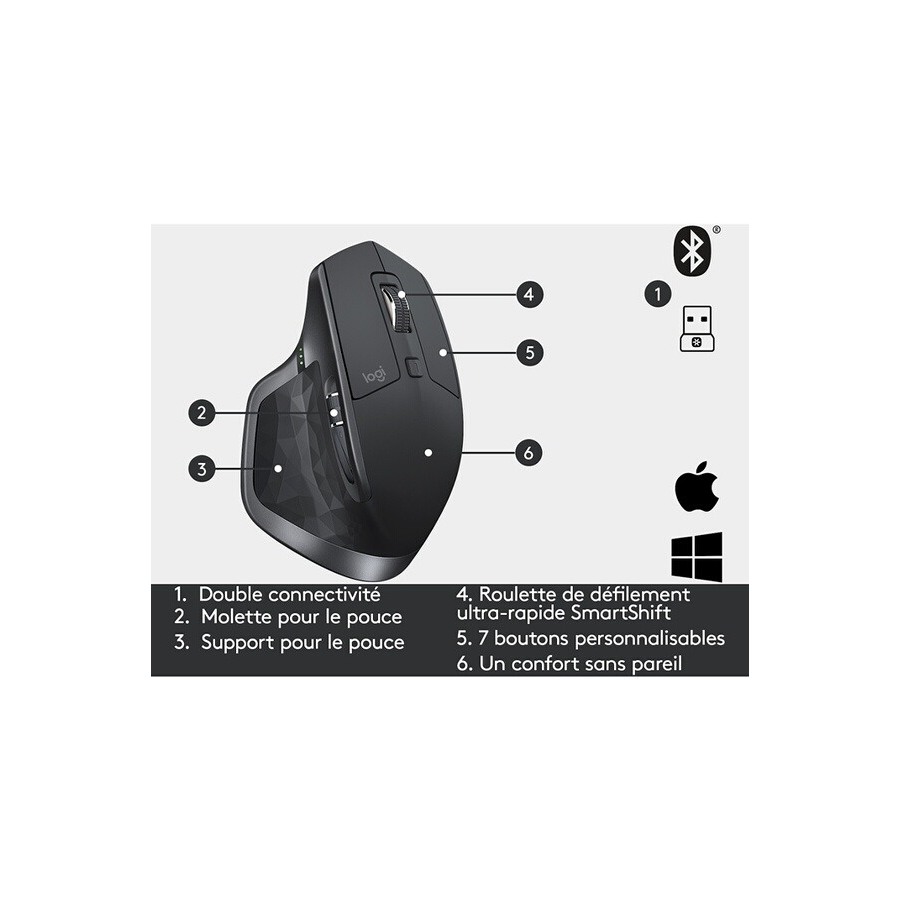 Logitech MX Master 2S Wireless Mouse n°10