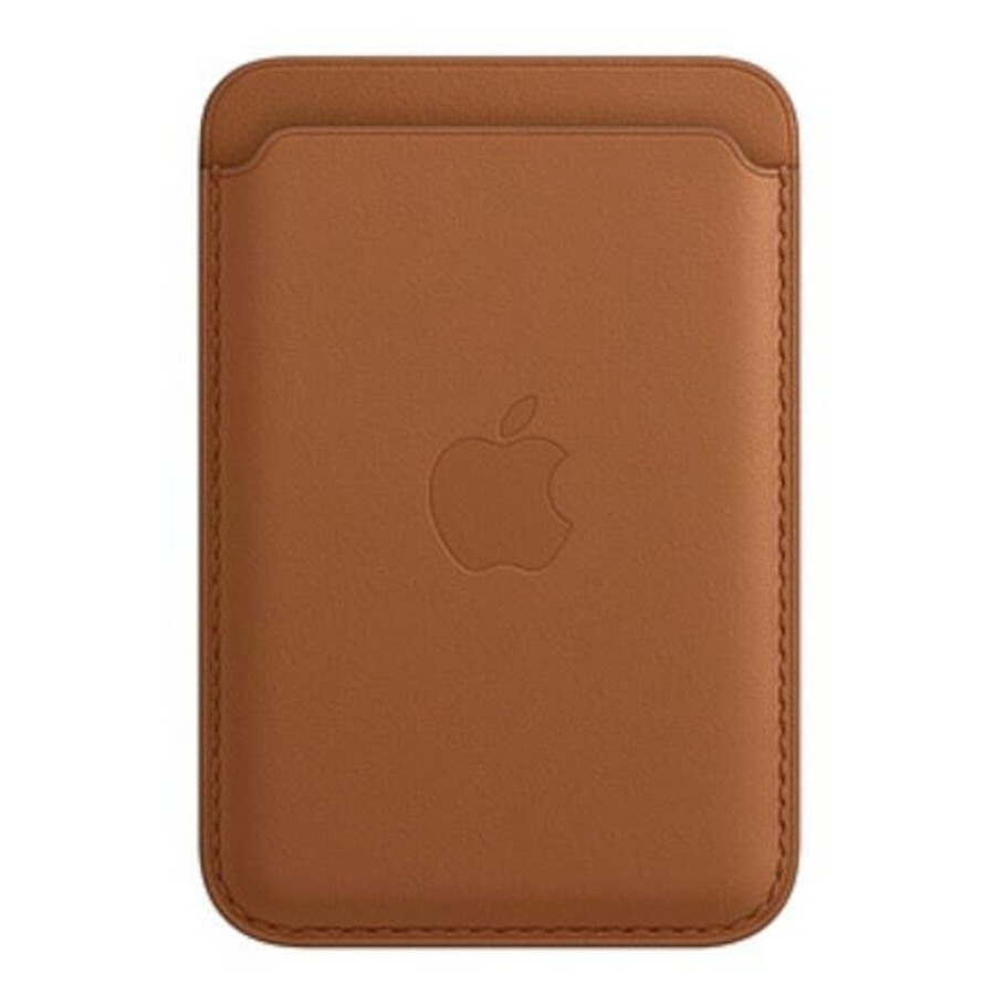 Apple Porte carte Apple en cuir noir compatible Magsafe