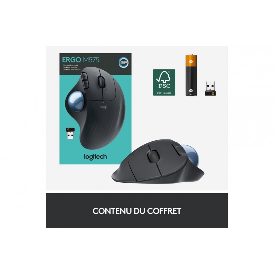 Logitech ERGO M575 - GRAPHITE n°3