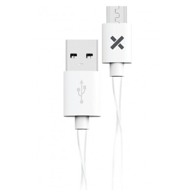 Wefix Câble micro USB plat 1M blanc
