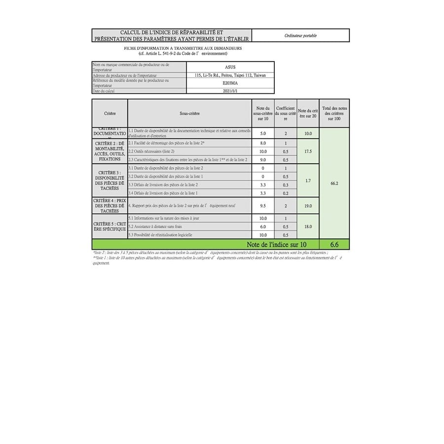 Asus E203MA-FD100TS + 1 AN D'ABONNEMENT OFFICE 365 n°5