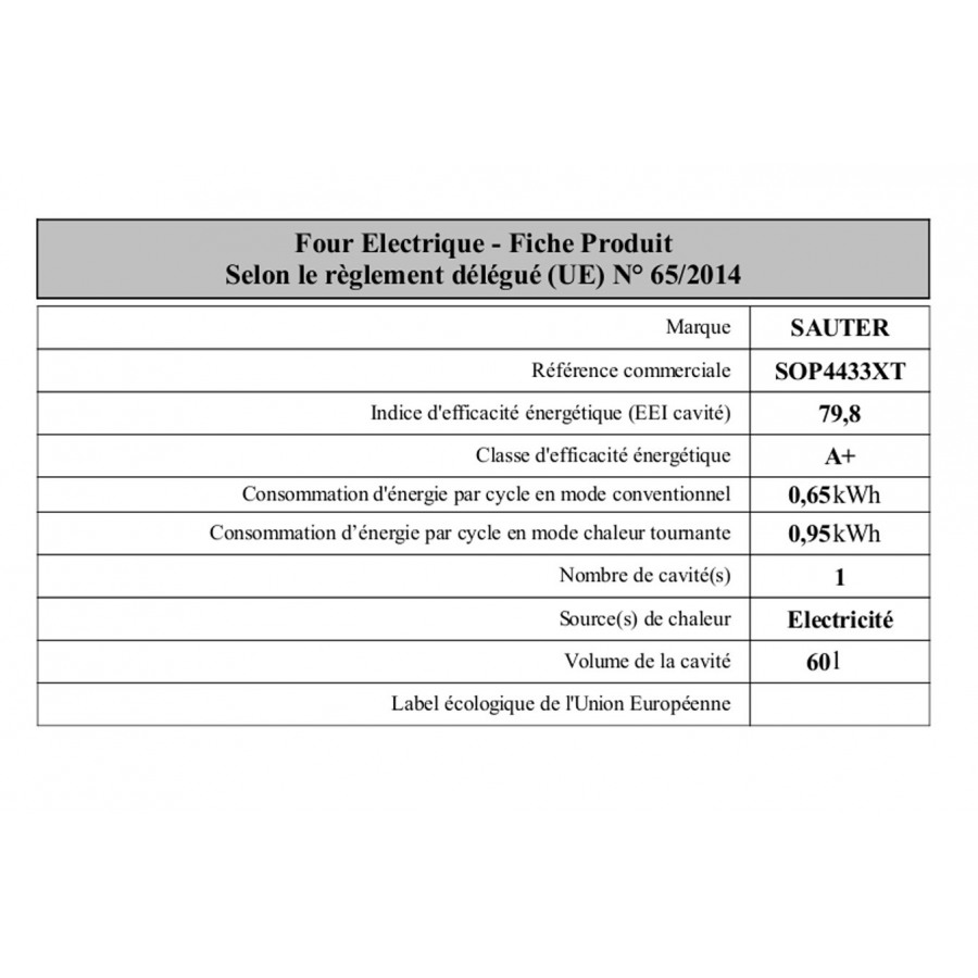 Sauter SOP4433XT n°3