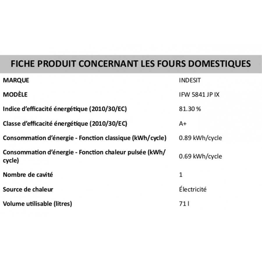 Indesit IFW 5841 JP IX n°6