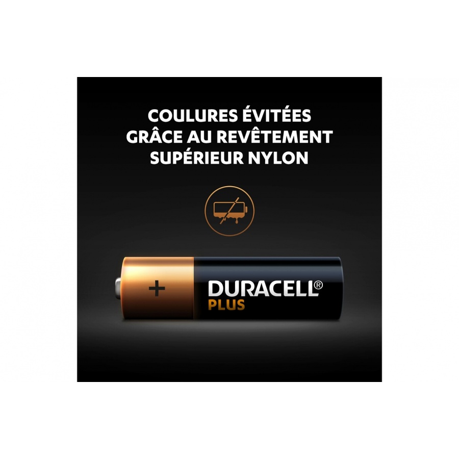 Duracell Pack de 8 piles alcalines AA Duracell Plus, 1,5V LR06 n°5