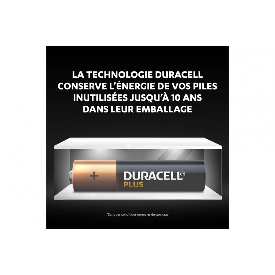 Duracell Pack de 4 piles alcalines AAA Duracell Plus, 1.5V LR03 n°3