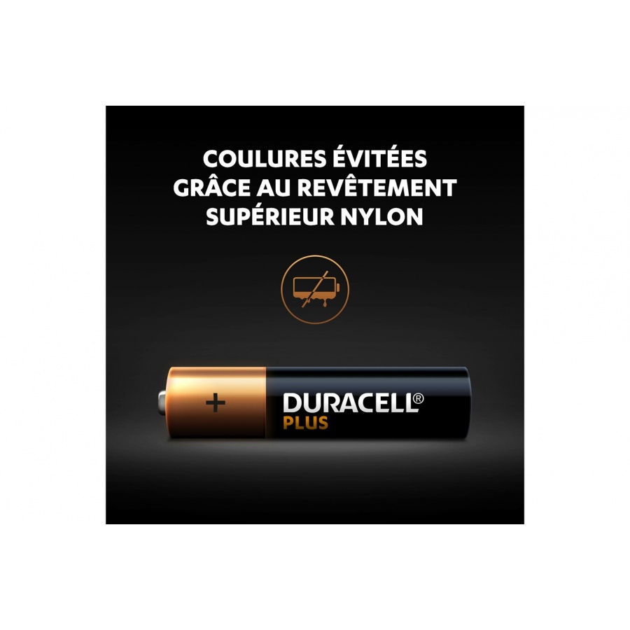 Duracell Pack de 4 piles alcalines AAA Duracell Plus, 1.5V LR03 n°5