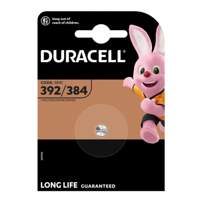 Duracell 1 pile oxyde d'argent Duracell sp?ciale 392/384 1,55?V (SR41/V392/V384/SR41W/SR41WS)