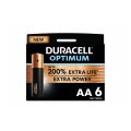 Duracell Pack de 6 piles AA Duracell Optimum, 1,5 V LR06