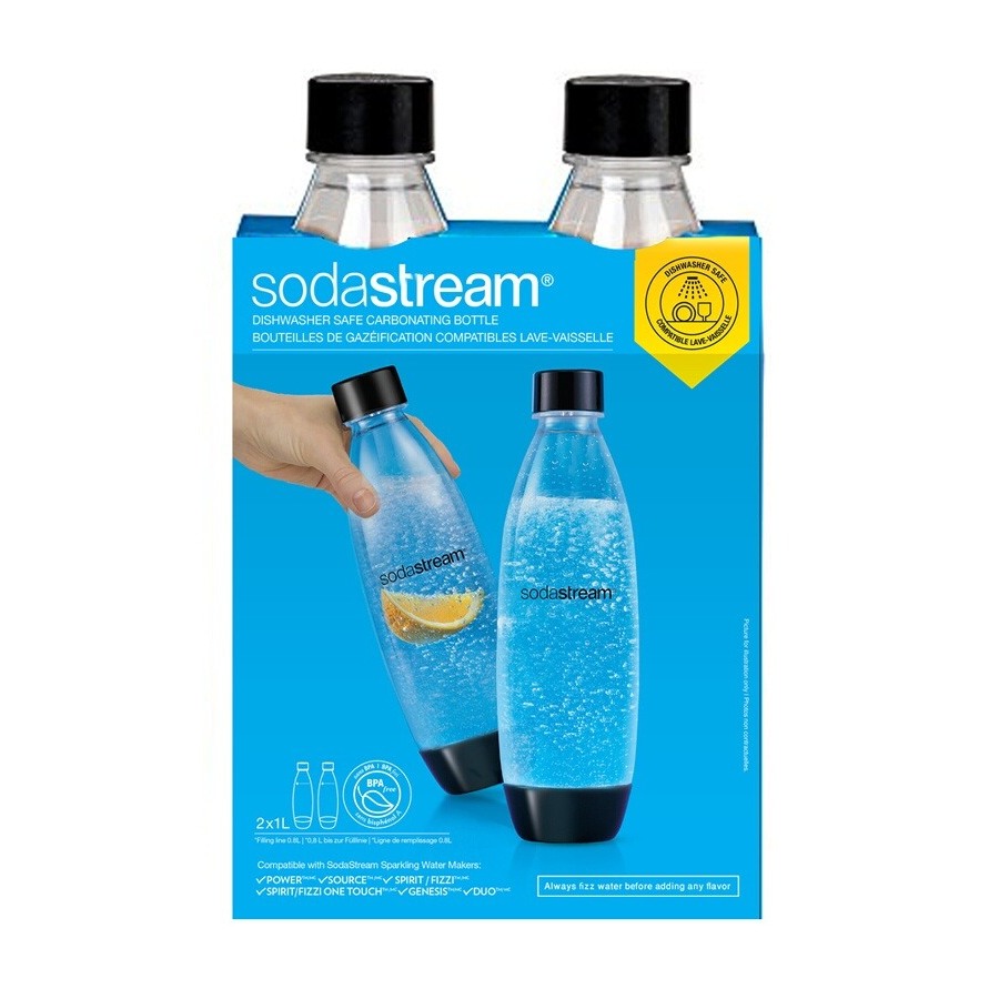 Accessoire boisson Sodastream Pack 2 Bouteilles Fuse 1L lave-vaisselle -  DARTY Guadeloupe