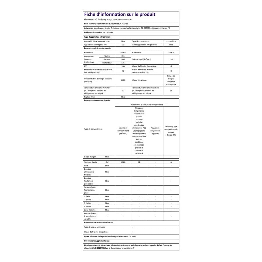 Caviss SN156TME4 n°3