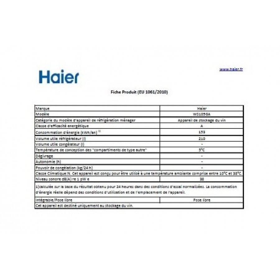 Haier WS105GA n°5