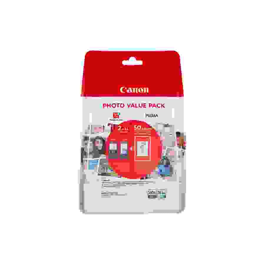 Canon PACK PG-560XL/CL-561XL + PAPIER GP-501 A6 50 FEUILLES