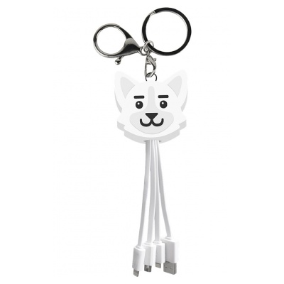 Yello Koko Multi-Cable USB Chien 3 en 1 vers USB-C/Micro/Light