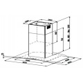 Faber VOLUTE ILOT 900 INOX/VERRE