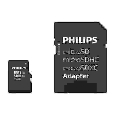 Philips SDHC UHS-I U1 16GB avec Adaptateur SD
