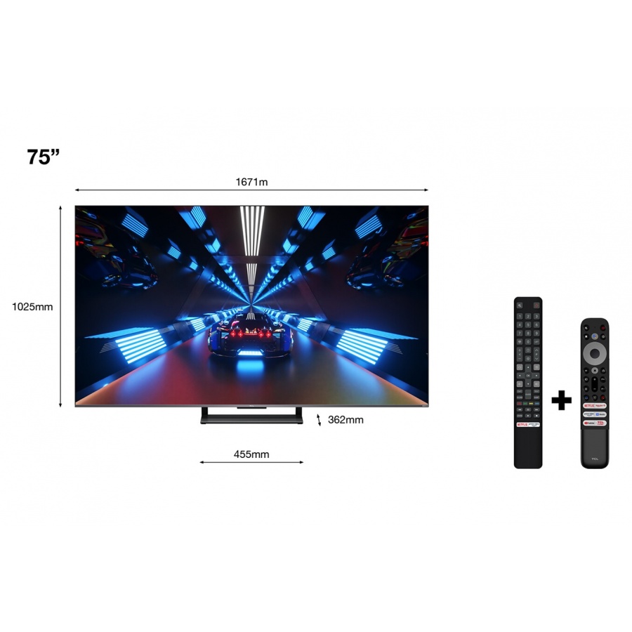 Tcl 75C735 75" 4K Ultra HD 144 Hz avec Google TV et Game Master Pro 2022 n°1