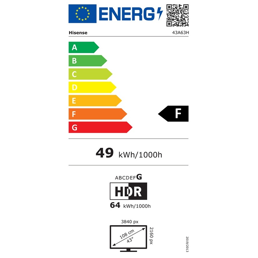 Hisense HISENSE 43A63H 4K SMART TV HDR DOLBY VISION 2022 n°6