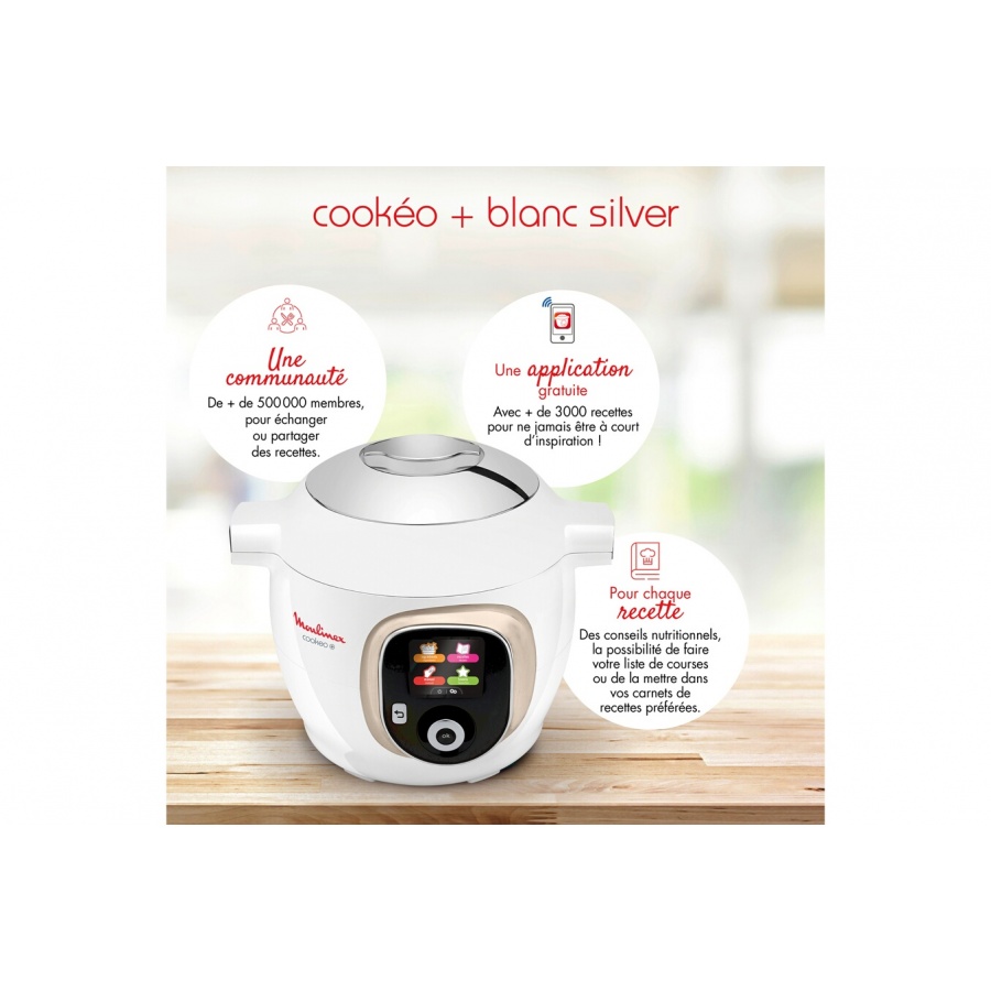 Cookeo CE85B510 + extra crisp, Couvercle Cookeo, 4 programmes - Cdiscount  Electroménager