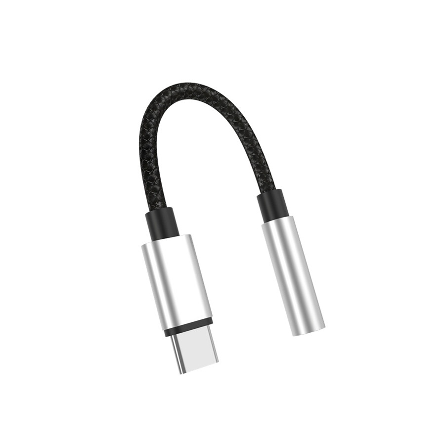 Wefix Adaptateur USB Type C vers Jack 3.5mm Noir