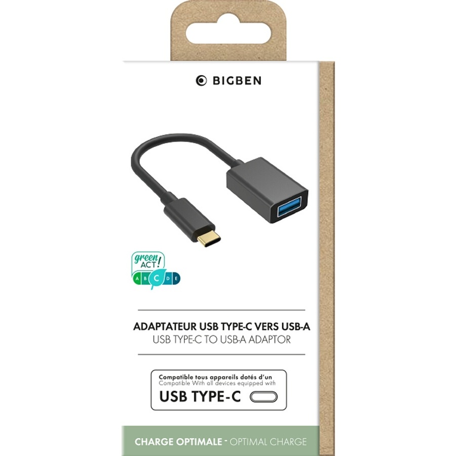 Bbc Adaptateur USB-C vers USB A 1A Noir BB 15cm n°3