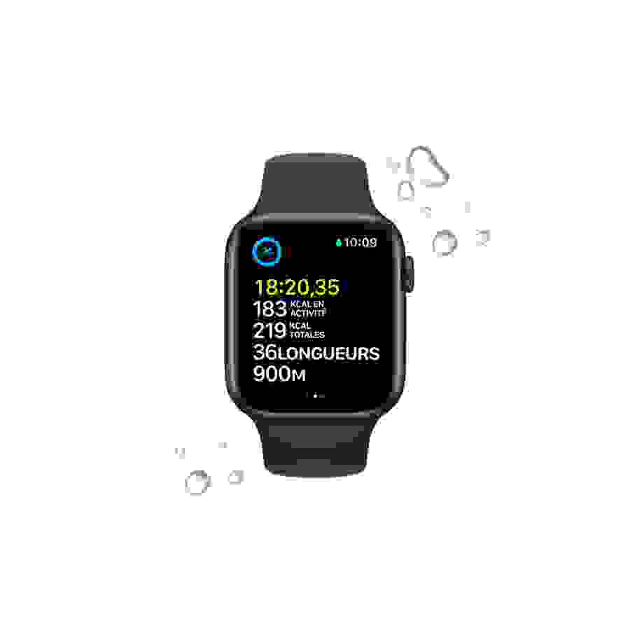 Apple Watch SE GPS 2eme generation, boîtier alumininium Minuit 44mm Bracelet Sport Minuit n°4