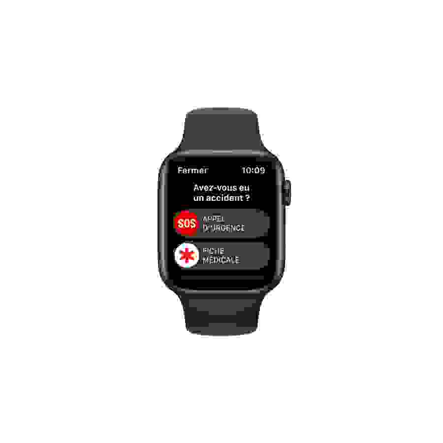 Apple Watch SE GPS 2eme generation, boîtier alumininium Minuit 44mm Bracelet Sport Minuit n°6