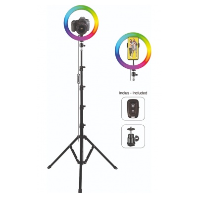 Trépied sans fil Bluetooth selfie stick pour Smartphone avec lumière LED  HMC Noir - Fnac.ch - Accessoire photo, vidéo pour téléphone mobile