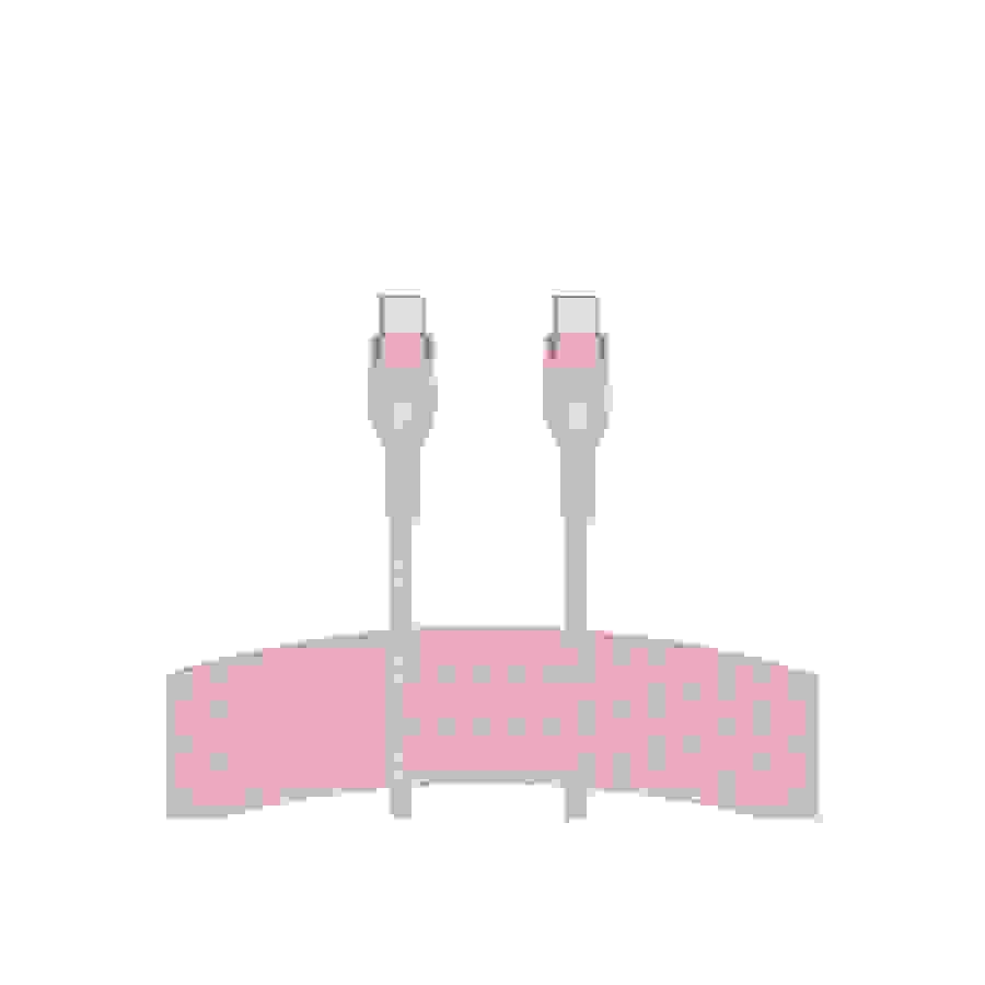 Belkin Cable en silicone tresse, USB-C vers USB-C, longueur 1m, rose n°1