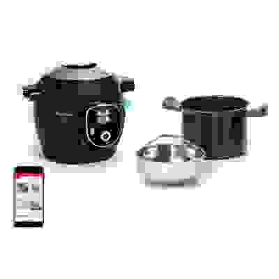 Moulinex COOKEO+ CONNECT MULTICUISEUR INTELLIGENT 6 PROGRAMMES, 200 RECETTES 6L NOIR CE867810