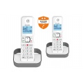 Alcatel Pack Duo F 860 Duo avec fonction blocage des appels publicitaires blanc gris