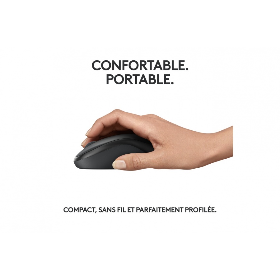 Logitech M240 Souris Bluetooth, Sans fil, Compacte, Portable, Suivi fluide - Graphite n°5