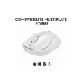 Logitech M240 Souris Bluetooth, Sans fil, Compacte, Portable, Suivi fluide - Blanc