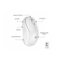 Logitech M240 Souris Bluetooth, Sans fil, Compacte, Portable, Suivi fluide - Blanc