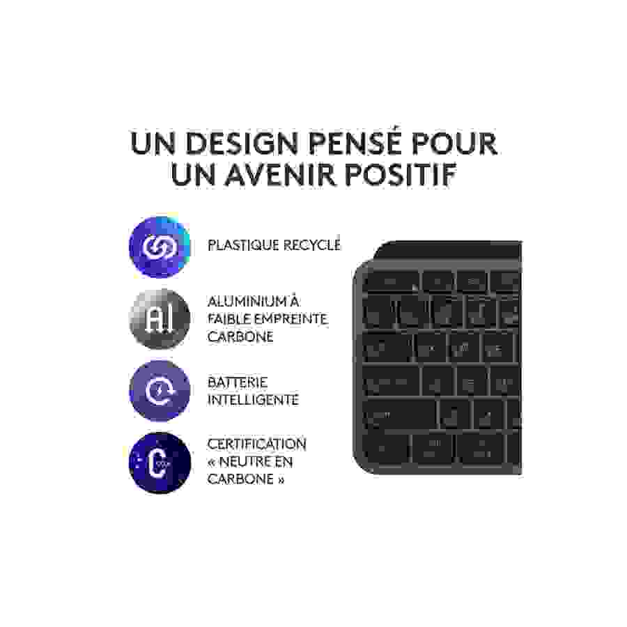 Logitech MX Keys S Plus - Clavier Sans Fil Performant avec Repose Poignet n°5