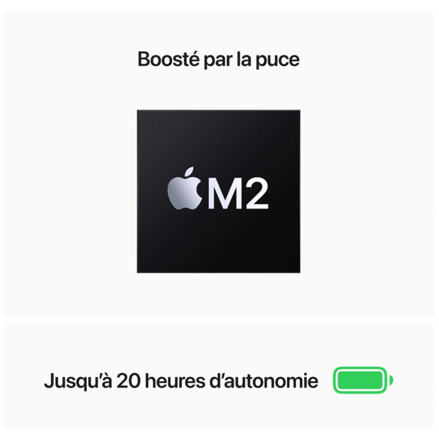 Apple MacBook Pro 13" 256Go SSD 8Go RAM Puce M2 CPU 8 cours GPU 10 cours Gris sidéral Nouveau n°3