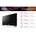Sony Bravia KD55X81K 55" 4K UHD Google TV Noir 2022